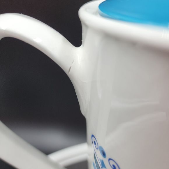 Vintage Engadine Coffee Tea Pot by JOHNSON BROTHERS England MCM 1974-78 Art Deco - Picture 4 of 11